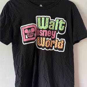 Disney Black and Pink Retro Graphic Short Sleeve Tee